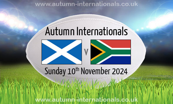 Scotland vs Springboks on the 10th of November