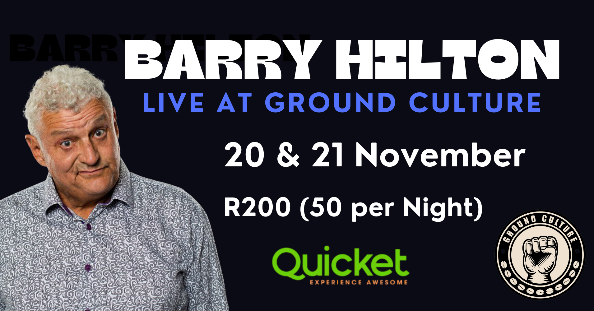 Barry Hilton Comedy Show in Cape Town